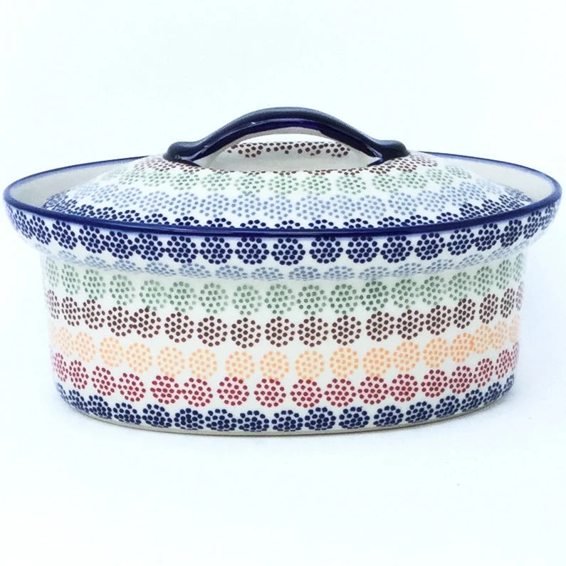 Janelle Imports Oval Server W/Cover 1 Qt In Modern Dots 3 Janelle Imports Oval Server W/Cover 1 Qt In Modern Dots