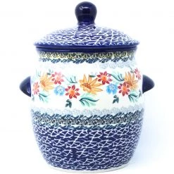 Janelle Imports Md Canister W/Handles In Late Fall