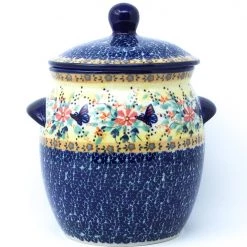 Janelle Imports Md Canister W/Handles In Butterfly Meadow