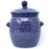Janelle Imports Md Canister W/Handles In Blue Elegance
