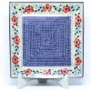 Janelle Imports Square Platter In Sophie's Garden 1 Janelle Imports Square Platter In Sophie's Garden
