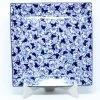 Janelle Imports Square Platter In Blue Butterfly
