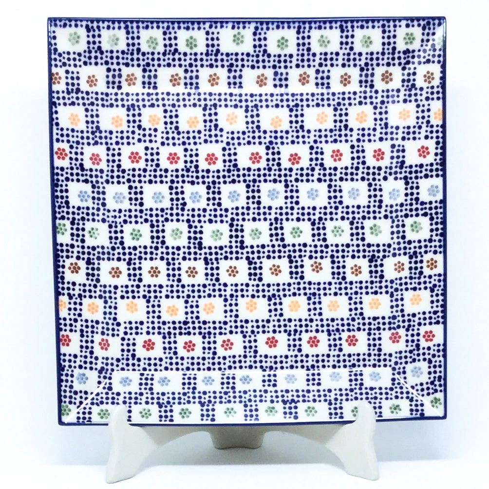 Janelle Imports Square Platter In Modern Checkers 3 Janelle Imports Square Platter In Modern Checkers