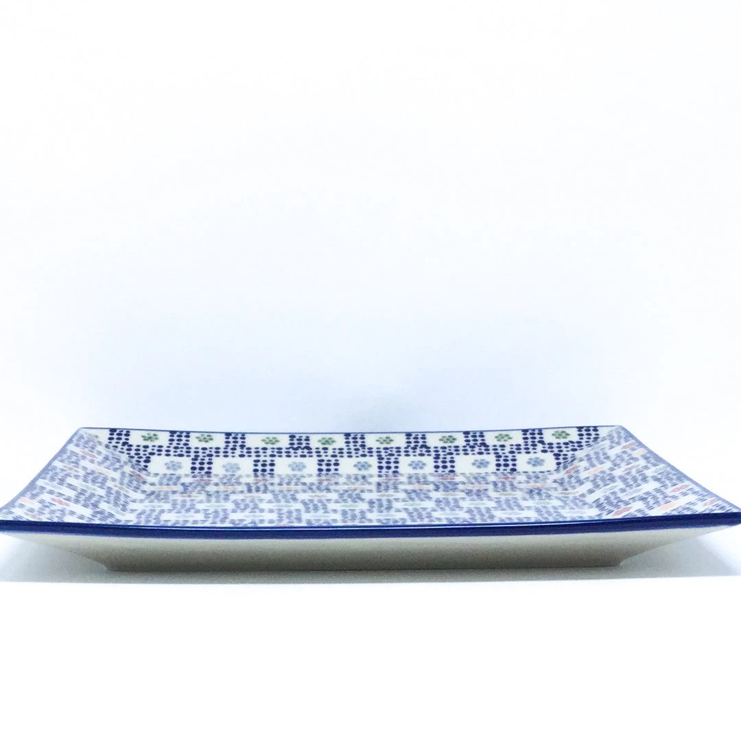 Janelle Imports Square Platter In Modern Checkers 4 Janelle Imports Square Platter In Modern Checkers