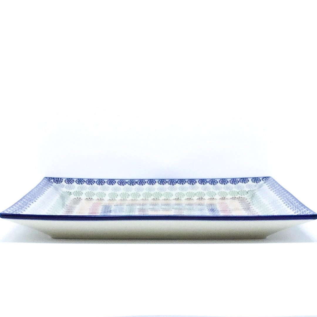 Janelle Imports Square Platter In Modern Dots 4 Janelle Imports Square Platter In Modern Dots