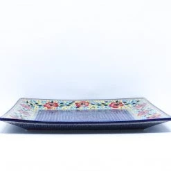 Janelle Imports Square Platter In Sophie's Garden