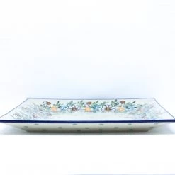 Janelle Imports Square Platter In Spectacular Daisy