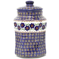 Janelle Imports Lg Airtight Canister In Petunia