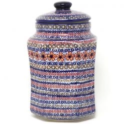 Janelle Imports Lg Airtight Canister In Earth Tones