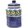 Janelle Imports Lg Airtight Canister In Sunflowers