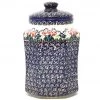 Janelle Imports Lg Airtight Canister In Red Tulips