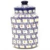 Janelle Imports Lg Airtight Canister In Modern Checkers