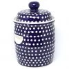 Janelle Imports Pickling Barrel 7 Qt In White Polka-Dot 1 Janelle Imports Pickling Barrel 7 Qt In White Polka-Dot