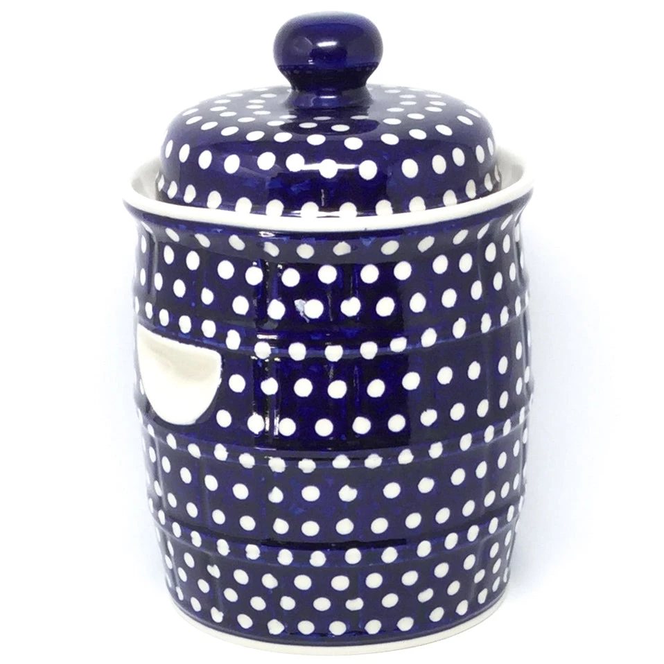 Janelle Imports Pickling Barrel 7 Qt In White Polka-Dot 3 Janelle Imports Pickling Barrel 7 Qt In White Polka-Dot