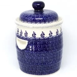 Janelle Imports Pickling Barrel 7 Qt In Sail Regatta