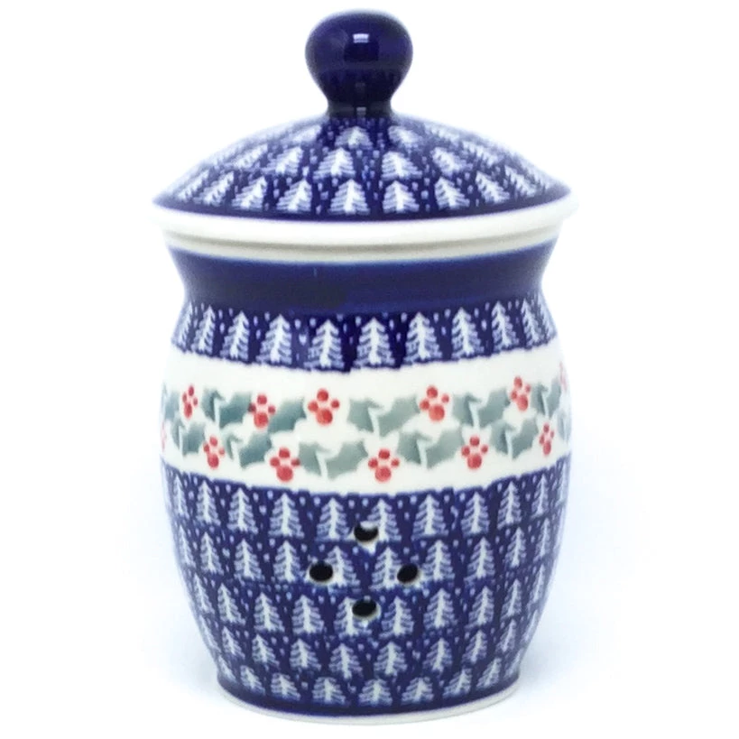 Janelle Imports Garlic Keeper 1 Qt In Winter Holly 3 Janelle Imports Garlic Keeper 1 Qt In Winter Holly