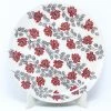 Janelle Imports Round Platter 12.5" In Red & Gray