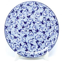 Janelle Imports Round Platter 12.5" In Blue Butterfly