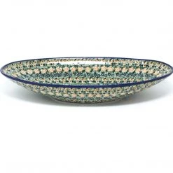 Janelle Imports Lg Modern Oval Server In Rose Garden