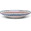 Janelle Imports Lg Modern Oval Server In Wild Roses