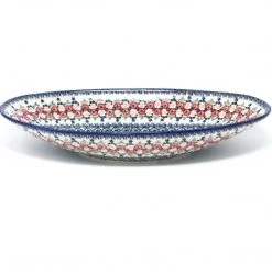 Janelle Imports Lg Modern Oval Server In Wild Roses