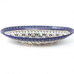 Janelle Imports Lg Modern Oval Server In Forget-Me-Not
