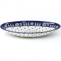 Janelle Imports Sm Modern Oval Server In Winter
