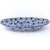 Janelle Imports Sm Modern Oval Server In Blue Butterfly