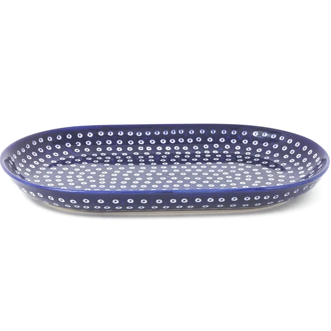 Janelle Imports Tiny Oval Platter In Blue Elegance 3 Janelle Imports Tiny Oval Platter In Blue Elegance