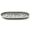 Janelle Imports Tiny Oval Platter In Gray & Black 1 Janelle Imports Tiny Oval Platter In Gray & Black