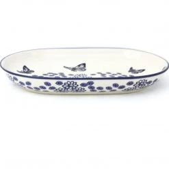Janelle Imports Sm Oval Platter In Butterfly
