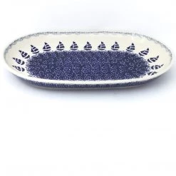 Janelle Imports Md Oval Platter In Sail Regatta