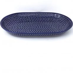 Janelle Imports Md Oval Platter In Blue Elegance