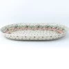 Janelle Imports Lg Oval Platter In Tiny Flowers