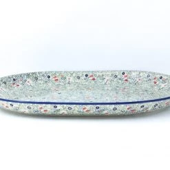 Janelle Imports Ex Lg Oval Platter In Early Spring
