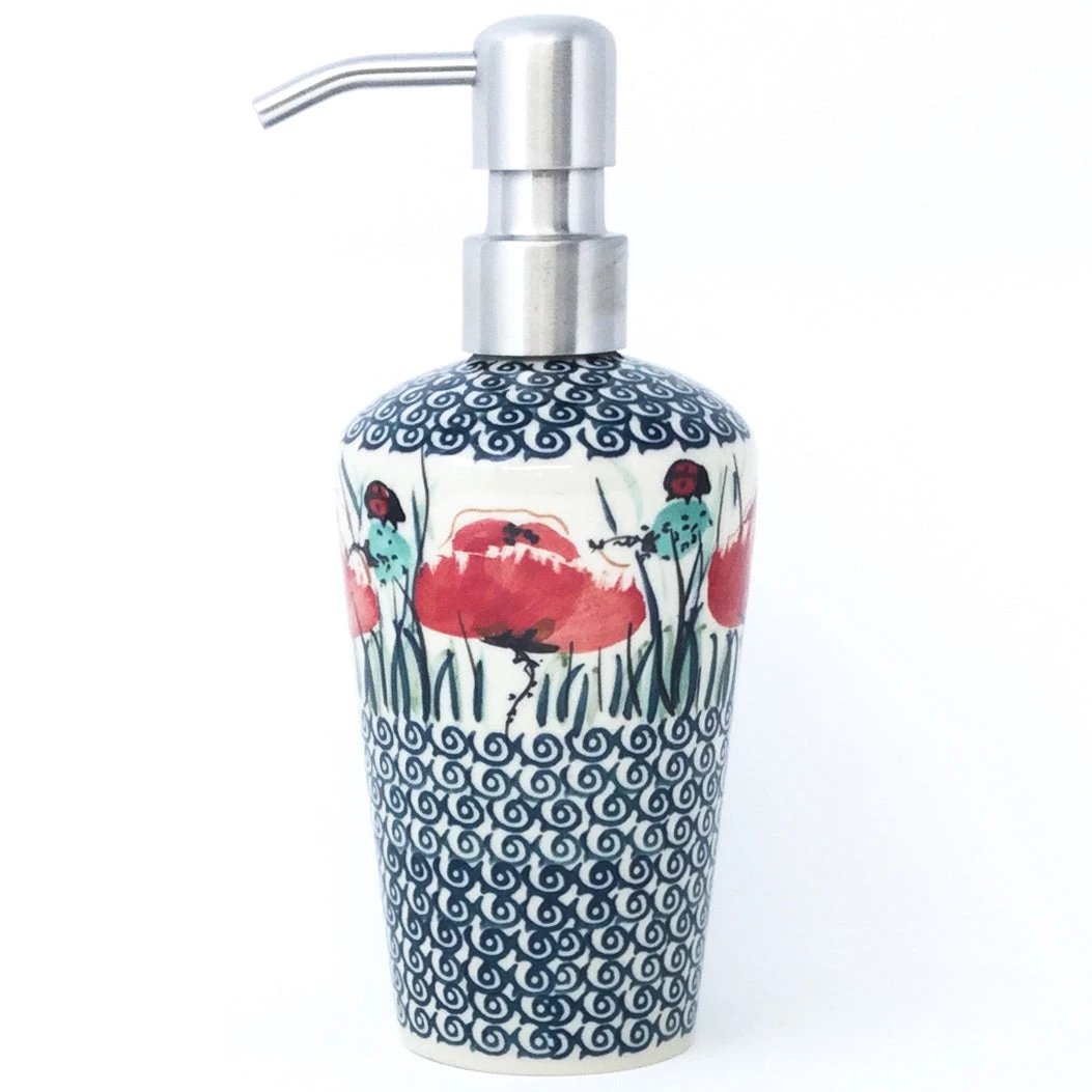 Janelle Imports Soap Dispenser In Polish Poppy 3 Janelle Imports Soap Dispenser In Polish Poppy