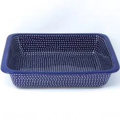 Janelle Imports Deep Rect. Baker In Blue Elegance