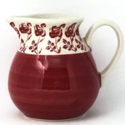 Janelle Imports Family Style Creamer 16 Oz In Red Rose