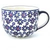 Janelle Imports Latte Cup 16 Oz In Flowers On White