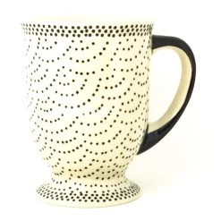 Janelle Imports Pedestal Cup 12 Oz In Black Elegance