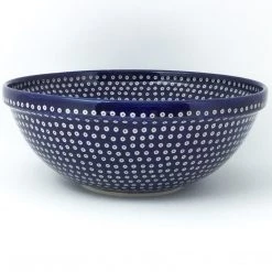 Janelle Imports Round Bowl 64 Oz In Blue Elegance
