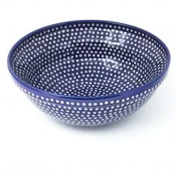Janelle Imports Round Bowl 64 Oz In Blue Elegance