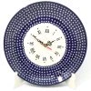 Janelle Imports Plate Wall Clock In Blue Elegance