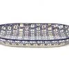 Janelle Imports Lg Oval Platter In Modern Checkers