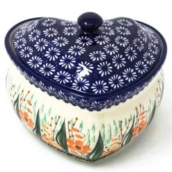 Janelle Imports Heart Covered Server 2 Qt In Sunshine Meadow