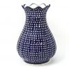 Janelle Imports Scalloped Vase In Blue Elegance