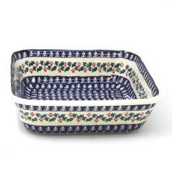 Janelle Imports Deep Square Baker In Winter Holly