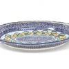 Janelle Imports Oval Basia Platter In Sunflowers