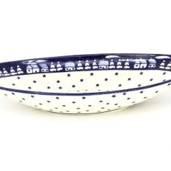 Janelle Imports Lg Modern Oval Server In Winter