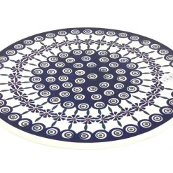 Janelle Imports Round Cutting Board 12" In Peacock